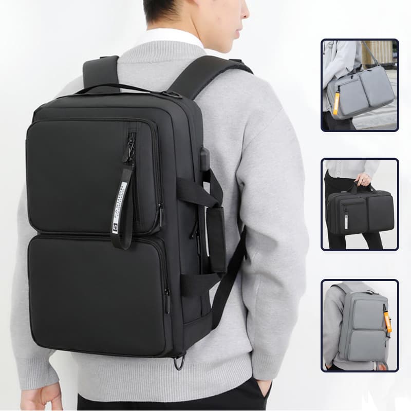 Multifunctional 16-Inch Laptop Backpack with USB Charging Port